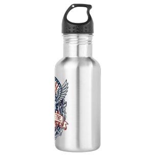 Patriotic Guardian Mask Freedom Military Inspired 532 Ml Water Bottle
