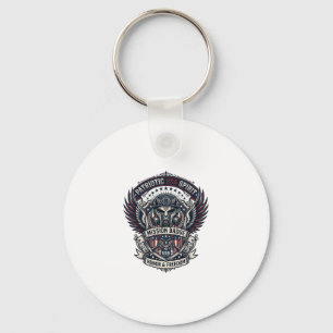 Patriotic Guardian Mask Freedom Military Inspired Key Ring