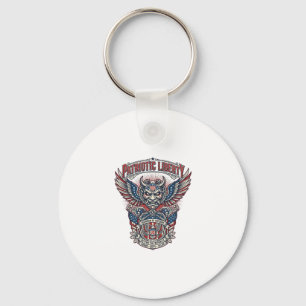 Patriotic Guardian Mask Freedom Military Inspired Key Ring