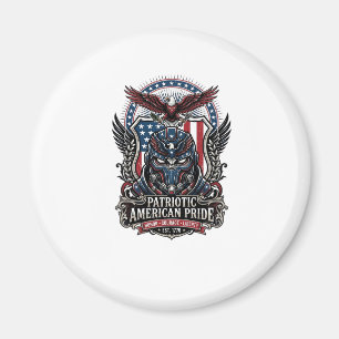 Patriotic Guardian Mask Freedom Military Inspired  Magnet