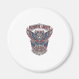 Patriotic Guardian Mask Freedom Military Inspired  Magnet