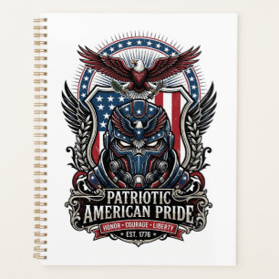 Patriotic Guardian Mask Freedom Military Inspired  Planner