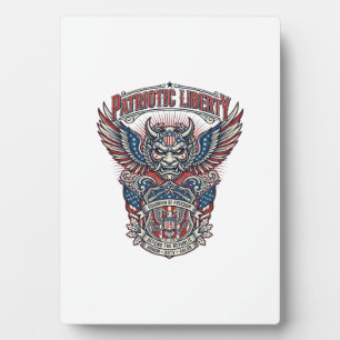 Patriotic Guardian Mask Freedom Military Inspired  Plaque