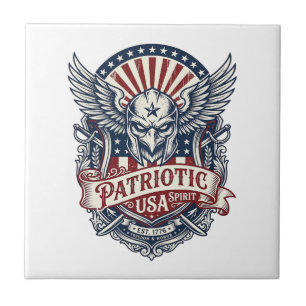 Patriotic Guardian Mask Freedom Military Inspired  Tile