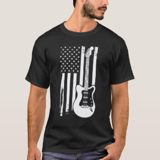 Patriotic Guitarist 4th Of July American Flag Guit T-Shirt