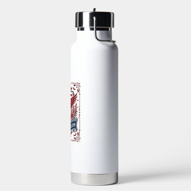 Patriotic Halloween Vector Graphic Tee Water Bottle (Left)