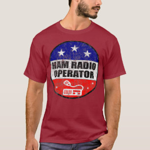 Patriotic Ham Radio Operator - Fun Ham Radio T-Shirt