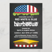Patriotic Hamburger BBQ