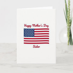 Patriotic Happy Mothers Day Card