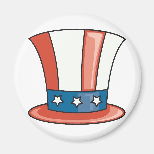 Patriotic Hat Magnet (Front)