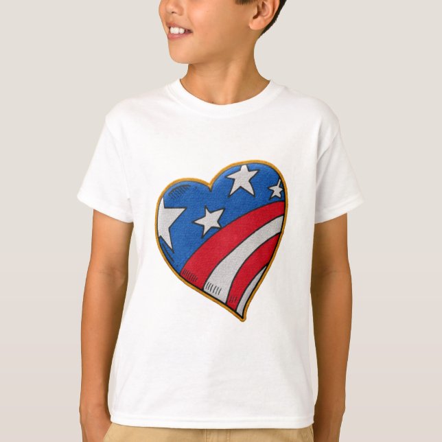 Patriotic Heart T-shirt (Front)