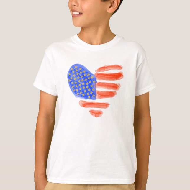 Patriotic Heart Tee (Front)