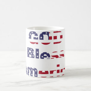 Patriotic Heritage Coffee Mug - Bold God Bless USA