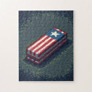 Patriotic Hidden Picture Mosaic Activity Game for  Jigsaw Puzzle