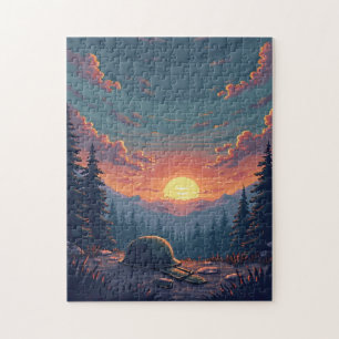 Patriotic Hidden Picture Mosaic Activity Game for Jigsaw Puzzle