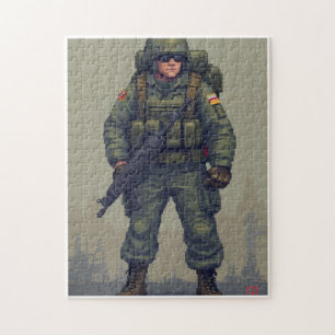 Patriotic Hidden Picture Mosaic Activity Game for  Jigsaw Puzzle
