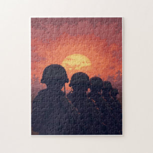 Patriotic Hidden Picture Mosaic Activity Game for Jigsaw Puzzle