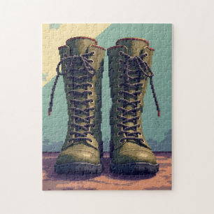 Patriotic Hidden Picture Mosaic Activity Game for Jigsaw Puzzle