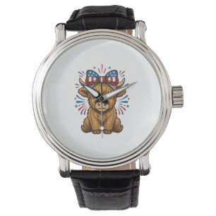 Patriotic Highland Cow Bow Vector Design (2)_1 Watch