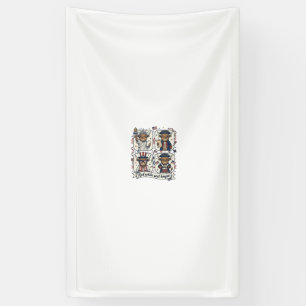 Patriotic Highland Cow Red White and Boujee Banner