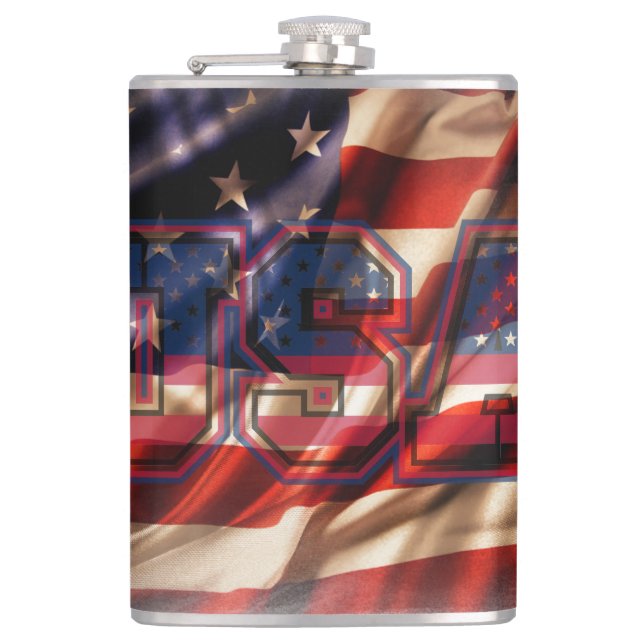 Patriotic Hip Flask (Front)