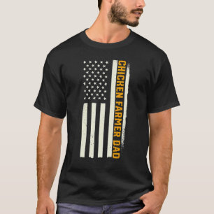 Patriotic Hog Farming Farm Agriculture Chicken Far T-Shirt