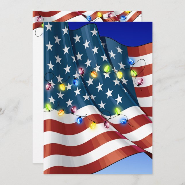 Patriotic Holiday Invitation (Front/Back)