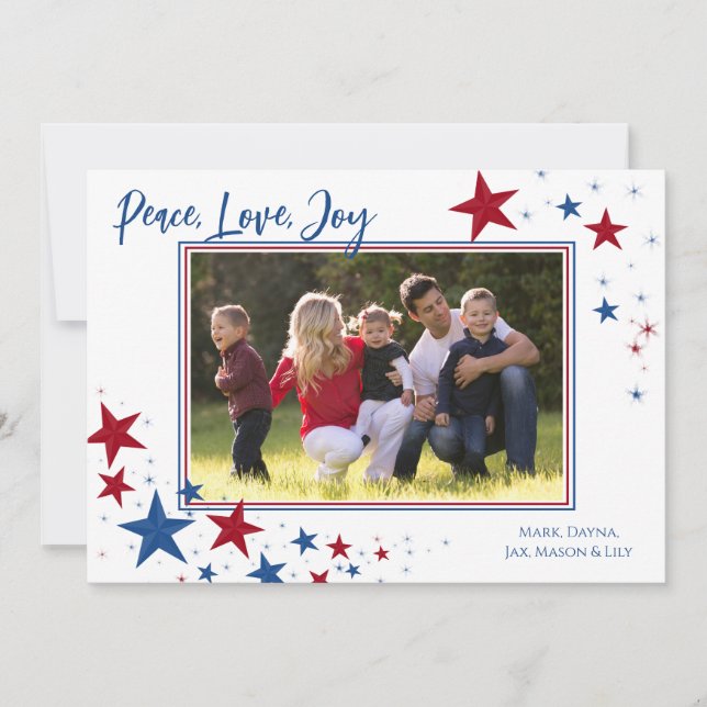 Patriotic Holiday Stars Photo (Front)