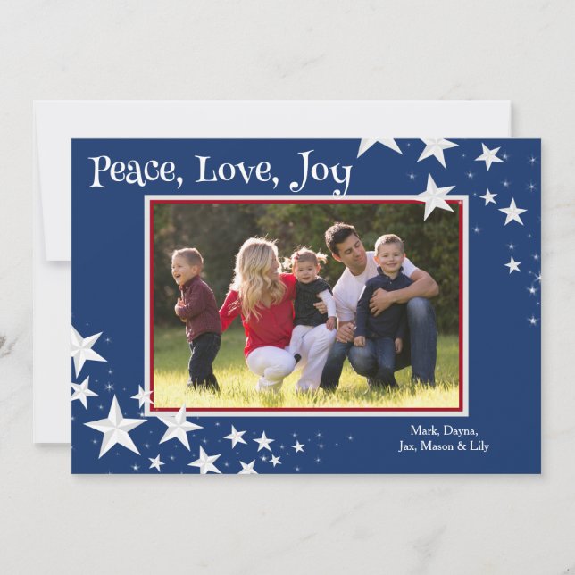 Patriotic Holiday Stars Photo (Front)