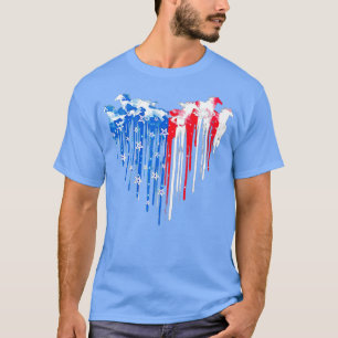 Patriotic Horse American Flag - Horse Vintage (4)  T-Shirt