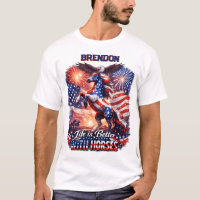 Patriotic Horse American Flag Sunset Equestrian