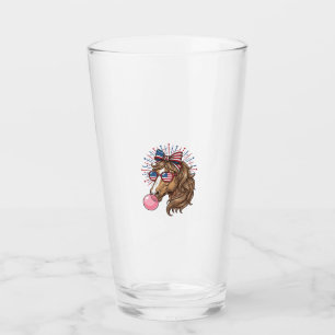 Patriotic Horse Bubble Gum Vintage Vector Shirt De Glass