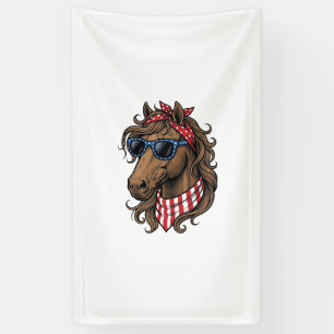 Patriotic Horse Head Vector Shirt Design_1 Banner