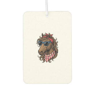 Patriotic Horse Head Vector Shirt Design_1 Car Air Freshener