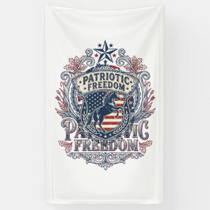 Patriotic Horse Lover Vector Graphic Tee_1 Banner