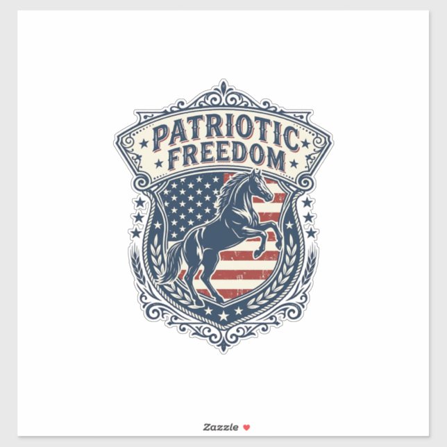 Patriotic Horse Ranch Mum Vector Graphic Tee_1 (Sheet)