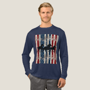 Patriotic Horses  Tri-Blend Shirt
