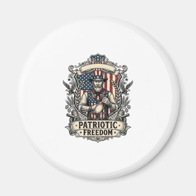 Patriotic Hot Sauce Lover Magnet (Front)