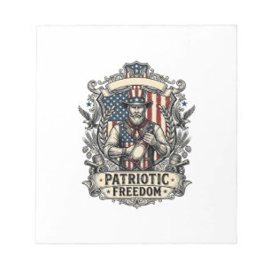 Patriotic Hot Sauce Lover Notepad