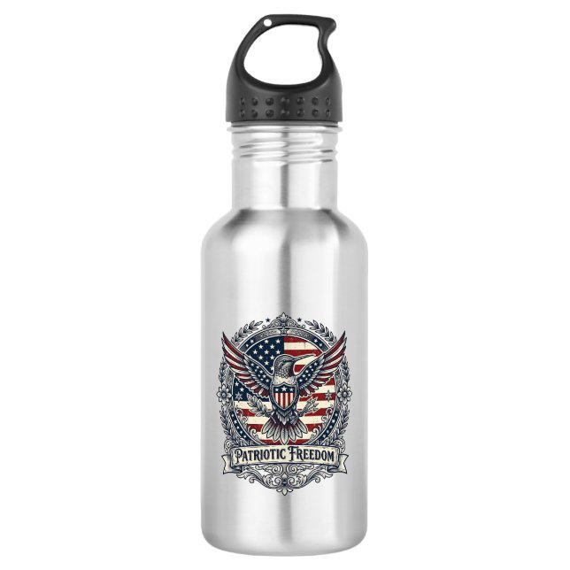 Patriotic Hummingbird 532 Ml Water Bottle (Front)