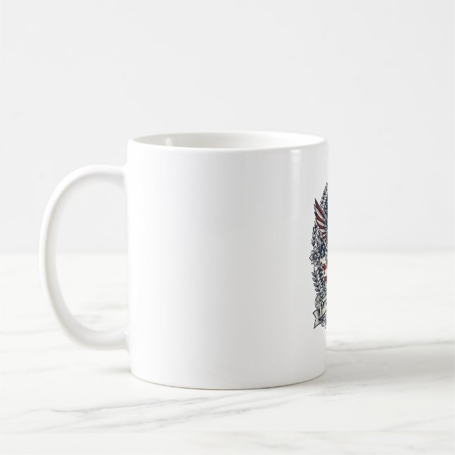 Patriotic Hummingbird Coffee Mug (Left)