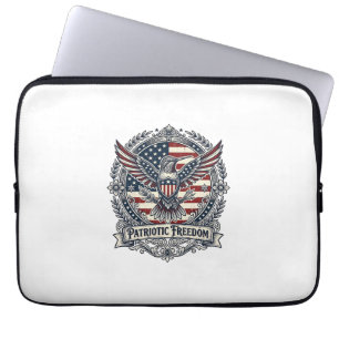 Patriotic Hummingbird Laptop Sleeve