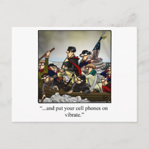 Patriotic Humourous Cartoon Gift! Postcard