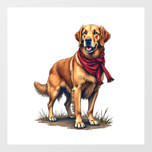 Patriotic Hunting Golden Retriever Vintage Tee