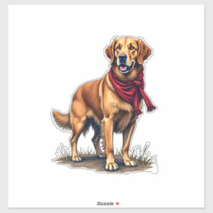 Patriotic Hunting Golden Retriever Vintage Tee