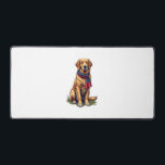 Patriotic Hunting Golden Retriever Vintage Tee 4 Desk Mat<br><div class="desc">Patriotic Hunting Golden Retriever Vintage Tee 4</div>
