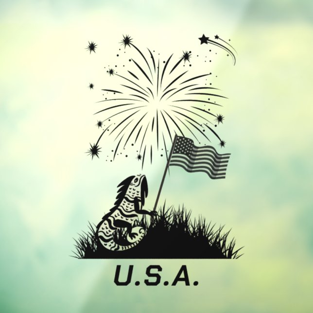 Patriotic Iguana July 4th (Sheet 3)