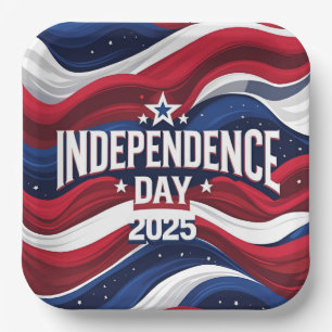 Patriotic Independence Day Party Bowls Paper Plate