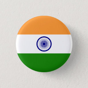 Patriotic India Flag 3 Cm Round Badge