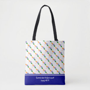 Patriotic INDIA FLAG Customizable Scripture Tote Bag